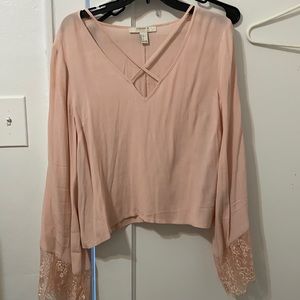 Blush flowy top